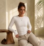 Long Sleeve Ribbed Shirt