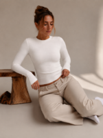 Long Sleeve Ribbed Shirt - Image 2